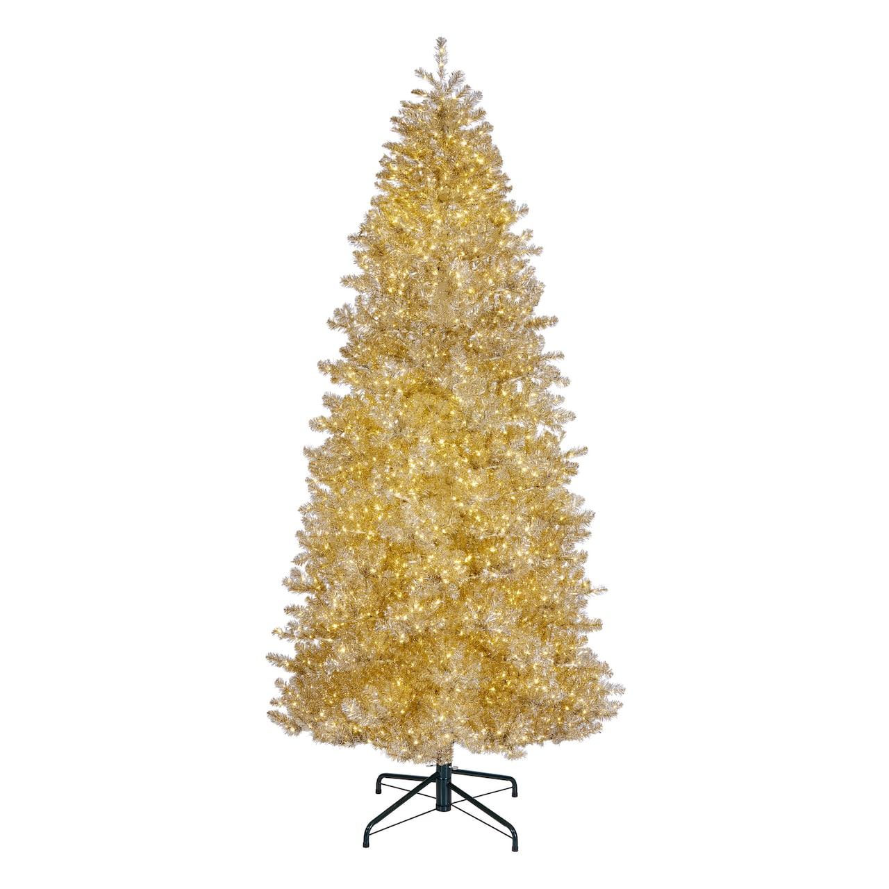 10ft. Pre-Lit Platinum Metallic Evergreen Artificial Christmas Tree